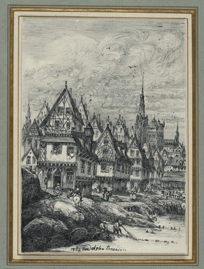 Fiskerihavn av Rodolphe Bresdin