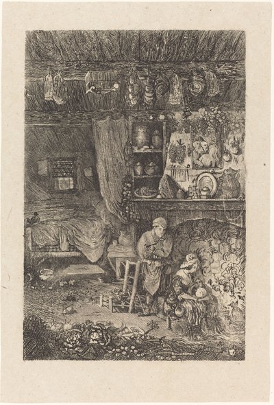 flamsk interiør av Rodolphe Bresdin