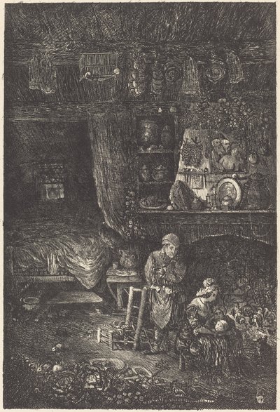 flamsk interiør av Rodolphe Bresdin