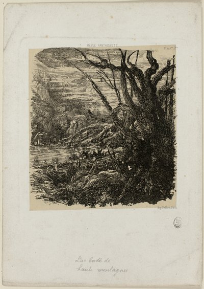 Lake in the Mountains, fra Revue Fantaisiste av Rodolphe Bresdin