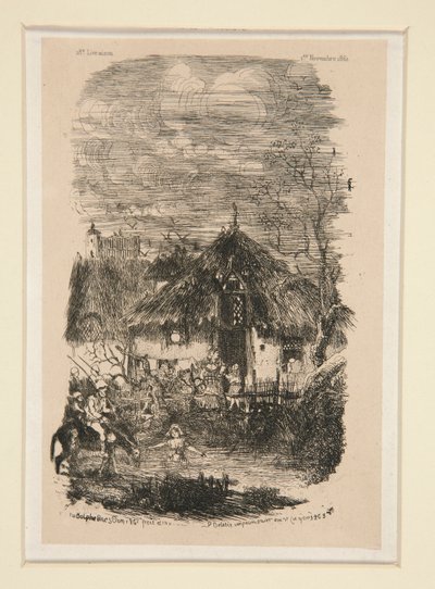 Farm Pavilion fra La Revue fantaisiste av Rodolphe Bresdin