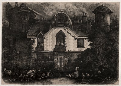Det fortryllede huset, 1871. av Rodolphe Bresdin