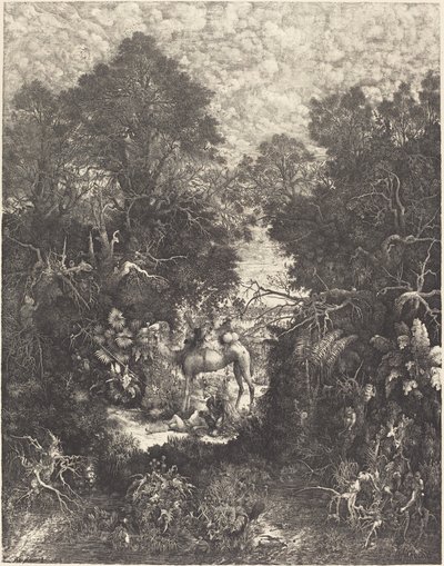 Den barmhjertige samaritan av Rodolphe Bresdin