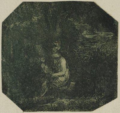 Den hellige familie av Rodolphe Bresdin