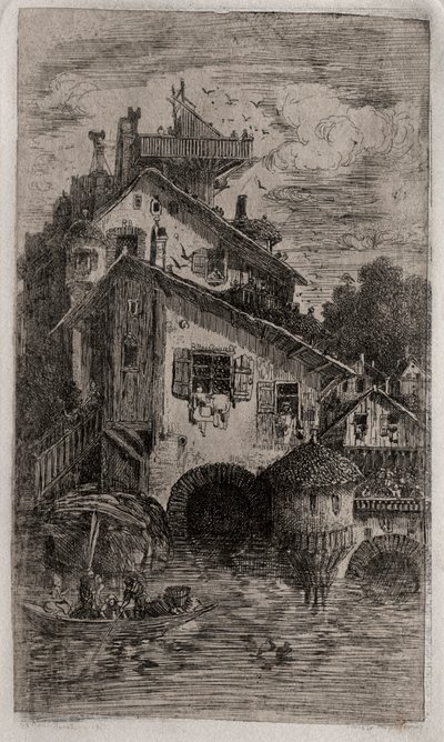 The Mill, 1866. av Rodolphe Bresdin