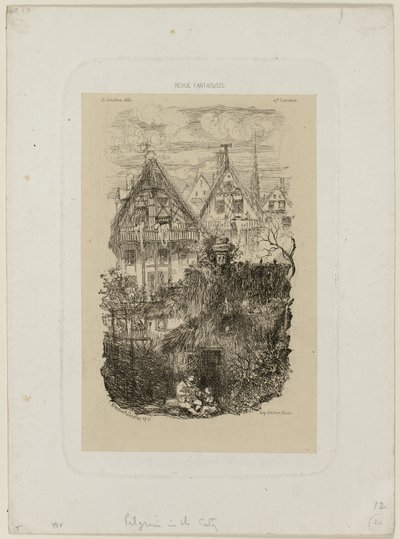 Nabolaget, fra Revue Fantaisiste av Rodolphe Bresdin