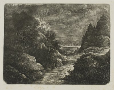 Bekken i juvet av Rodolphe Bresdin