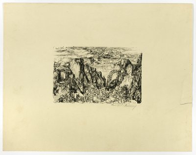 Uten tittel (muligens Cæsar og hans legioner) av Rodolphe Bresdin