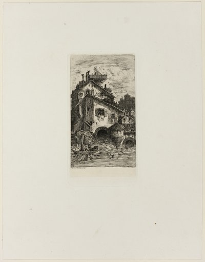 Vannmølle av Rodolphe Bresdin