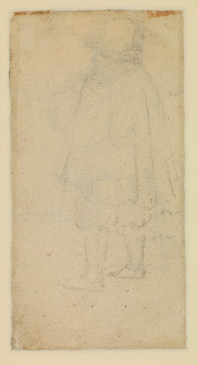 Mann sett bakfra (verso) av Roelandt Jacobsz and Bruegel Pieter the Elder Savery