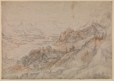 Fjelllandskap - Inn-dalen i Tyrol, 1607 av Roelandt Jacobsz. Savery