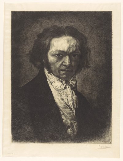 Portrett av kunstneren Francisco de Goya av Rogelio de Egusquiza