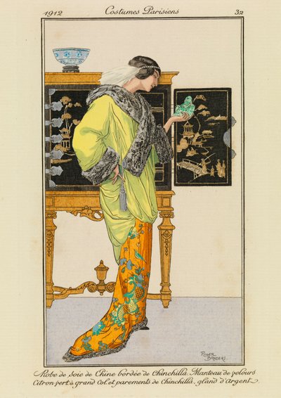 Tallerken 32 fra #39;Costumes Parisiens#39; av Roger Broders