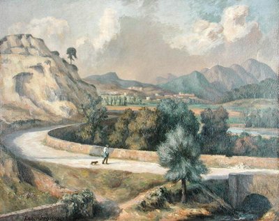 Italiensk landskap, ca. 1922-25 (olje på lerret) av Roger Eliot Fry