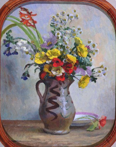 Sommerblomster, ca. 1922 (olje om bord) av Roger Eliot Fry