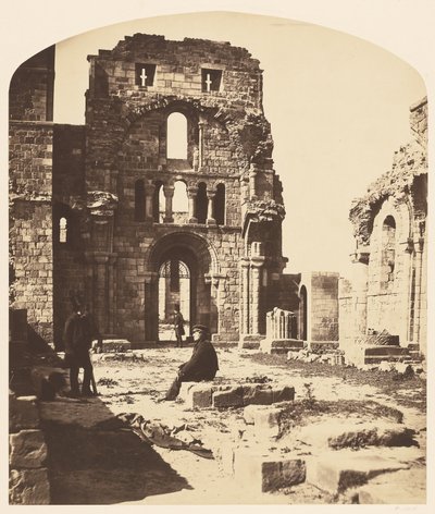 Interiør, Lindisfarne Priory, vestenden av Roger Fenton
