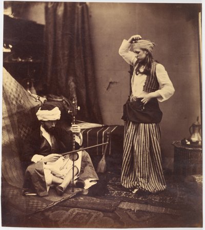 Musiker og danserinne av Roger Fenton