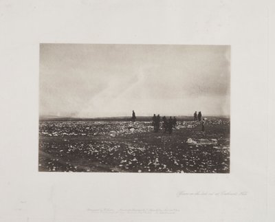 Offiserer på utkikk ved Cathcarts Hill, 1855. av Roger Fenton