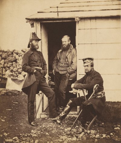 Offiserer i staben til generalløytnant Sir G. Brown av Roger Fenton