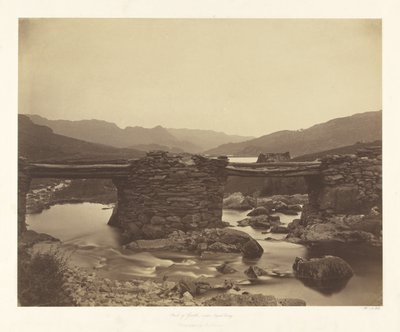 Pont-y-Garth nær Capel Curig av Roger Fenton