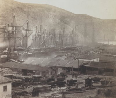 Jernbaneskur og verksteder, Balaklava av Roger Fenton