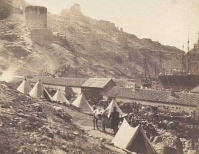 Det genovesiske slottet, Balaklava, 1855. av Roger Fenton