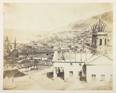 Den russiske kirken og byen Balaklava av Roger Fenton