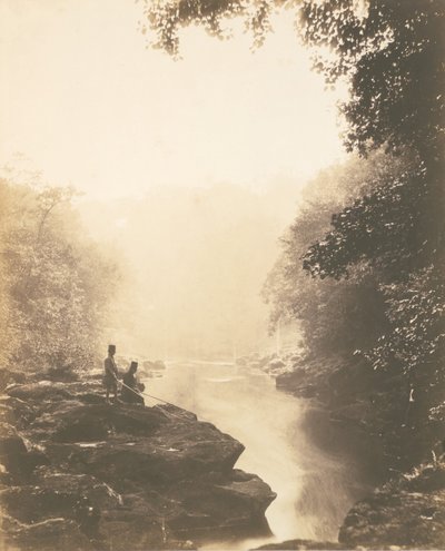 Wharfe and Pool, Below the Strid, 1854. av Roger Fenton