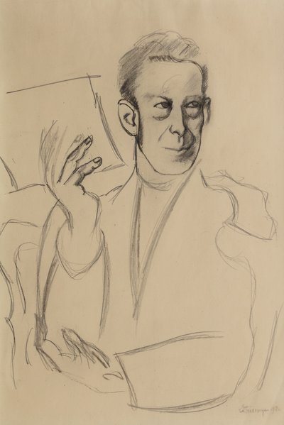 Studie for portrett av Jean-Louis Gampert av Roger de La Fresnaye