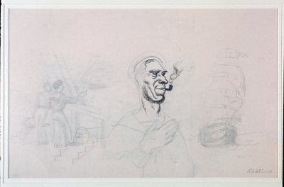Sjømannen (Tegning, 1900-tallet) av Roger de La Fresnaye