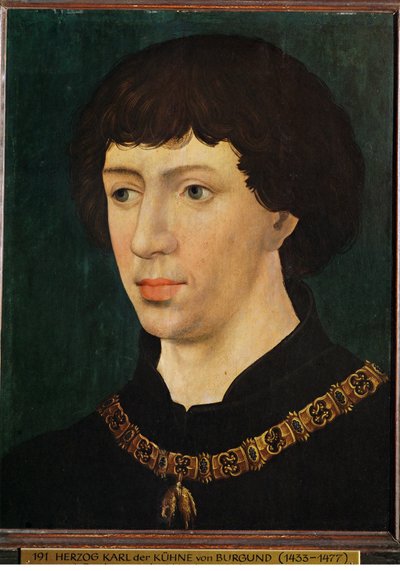 Karl den Dristige, kopi (maleri) av Rogier van der (after) Weyden