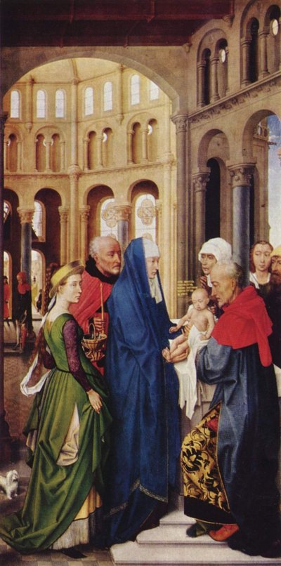 Columba-alteret: Fremstillingen i tempelet av Rogier van der Weyden