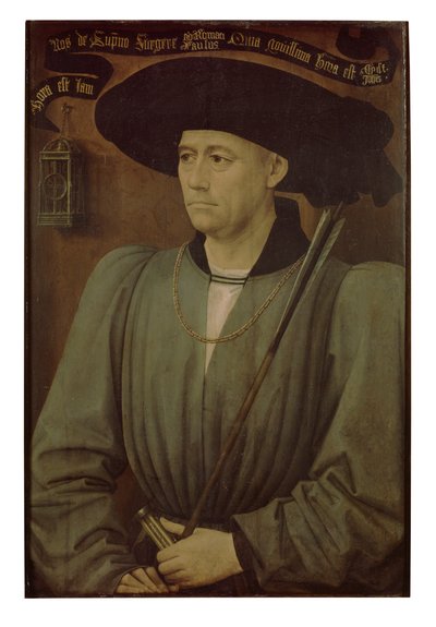 Portrett av en turneringsdommer (olje på panel) av Rogier van der Weyden