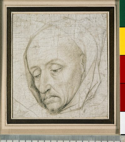 Studie av hodet til en gammel mann, 1400-tallet (sølvpunkt på papir) av Rogier van der Weyden