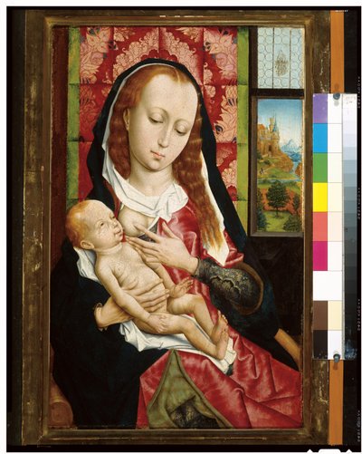 Jomfruen og barnet, ca. 1480 av Rogier van der Weyden