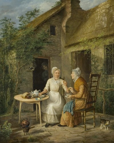 The Village Gossips, ca. 1828 (olje på lerret) av Rolinda Sharples