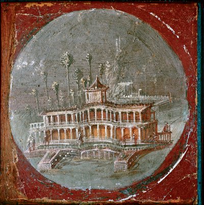 En villa i Stabiae (frisk) av Roman