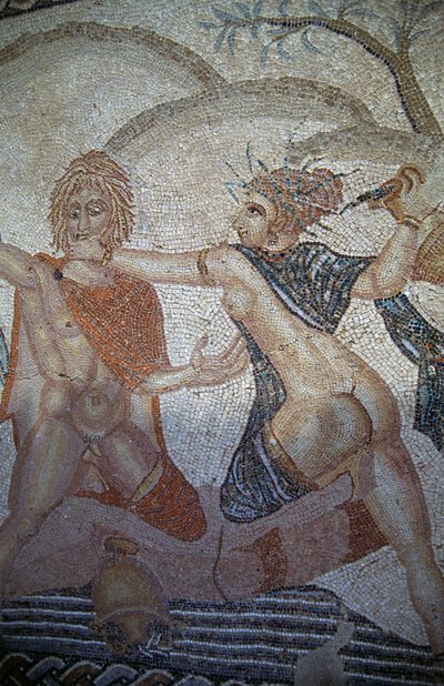 Bortføring av hylas av nymfer, mosaikk i House of Venus i den romerske byen Volubilis (UNESCOs verdensarvliste). av Roman