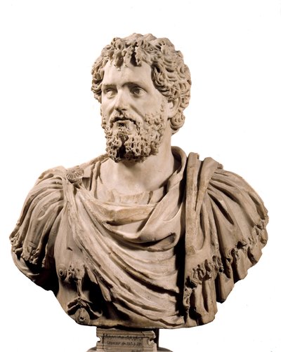 Art Roma: Byste av den romerske keiseren Septime Severe (keiser 193 - 211 e.Kr.). Paris, Louvre-museet av Roman