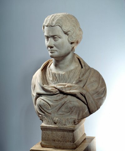 Art of Ancient Rome: Byste av Melitine, pretress av gudenes mor til piree. Skulptur rundt 162. Paris, Musee Du Louvre av Roman