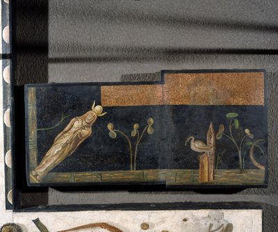 "Asarotos" (gulv unsweept) Fragmenter av mosaikk signert av Harakliton fra Roma, 2. århundre e.Kr., Roma av Roman