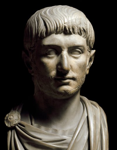 Byste av keiser Gallienus, 3. århundre (marmorskulptur) av Roman