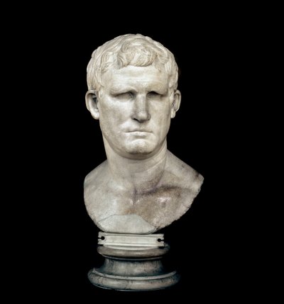 Byste av Marcus Vipsanius Agrippa (marmorskulptur) av Roman