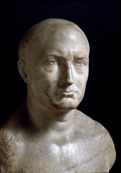 Byste av Scipio den afrikanske (marmorskulptur) av Roman