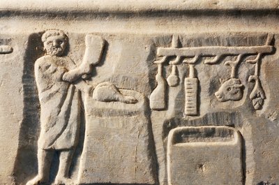 Slakter, basrelieff, romersk sivilisasjon av Roman