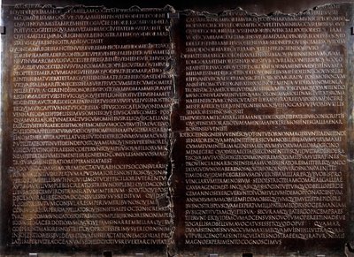 Claudienne-bord: tale av Claude (Claudius eller Clodio av Roman