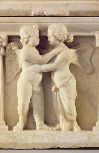 Amor og psyke, ca. 170 e.Kr. (marmor) av Roman