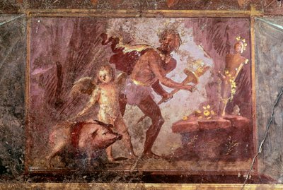 Freske fra Villa of Mysteries, Pompeii av Roman