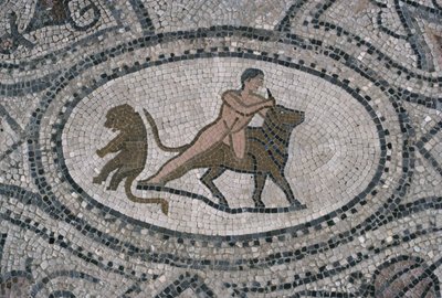 Hercules og den kretiske oksen, fra gulvet i 