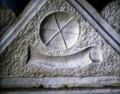 Ictus: fisk, kristent symbol. 2. århundre. av Roman